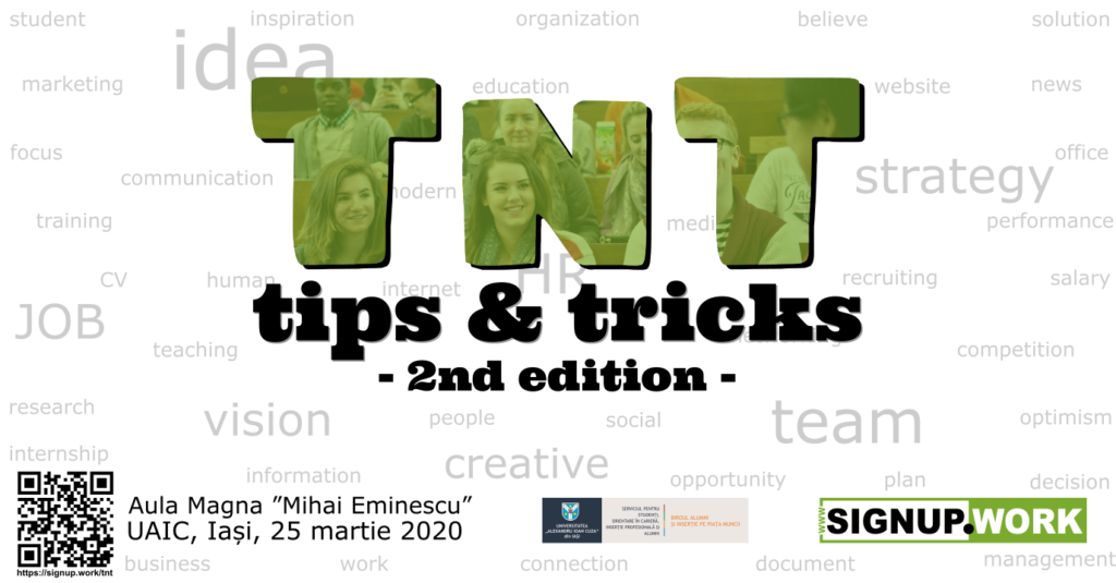afis eveniment TnT - tips and tricks 2nd edition